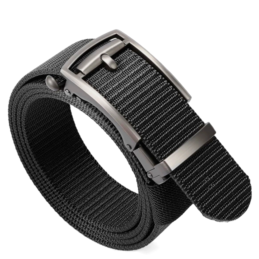 Classic Stylish Black Belt with Metal Buckle. New in the package.